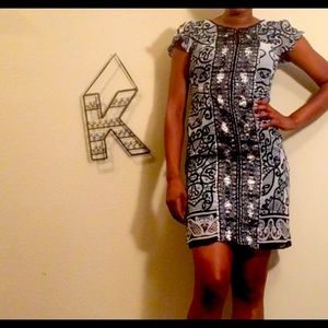 Black and white dress